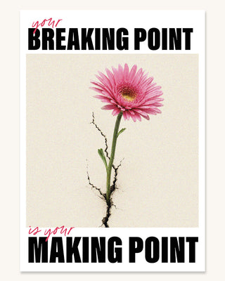 Spiritual poster breaking poster mental health art print