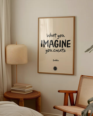 Buddha quote instant download art print in boho style bedroom