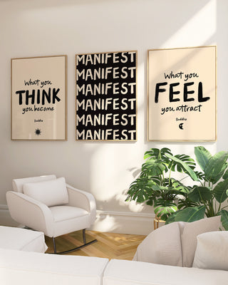 Manifest Trio - Instant Art Print Set