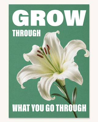 Grow through it spiritual poster modern art print