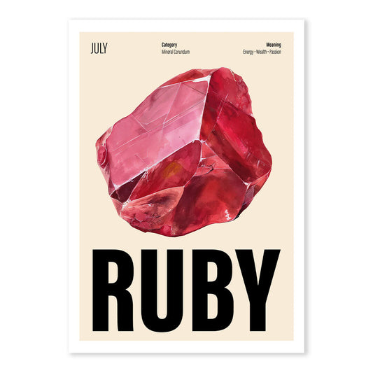 JULY BIRTHSTONE PRINT