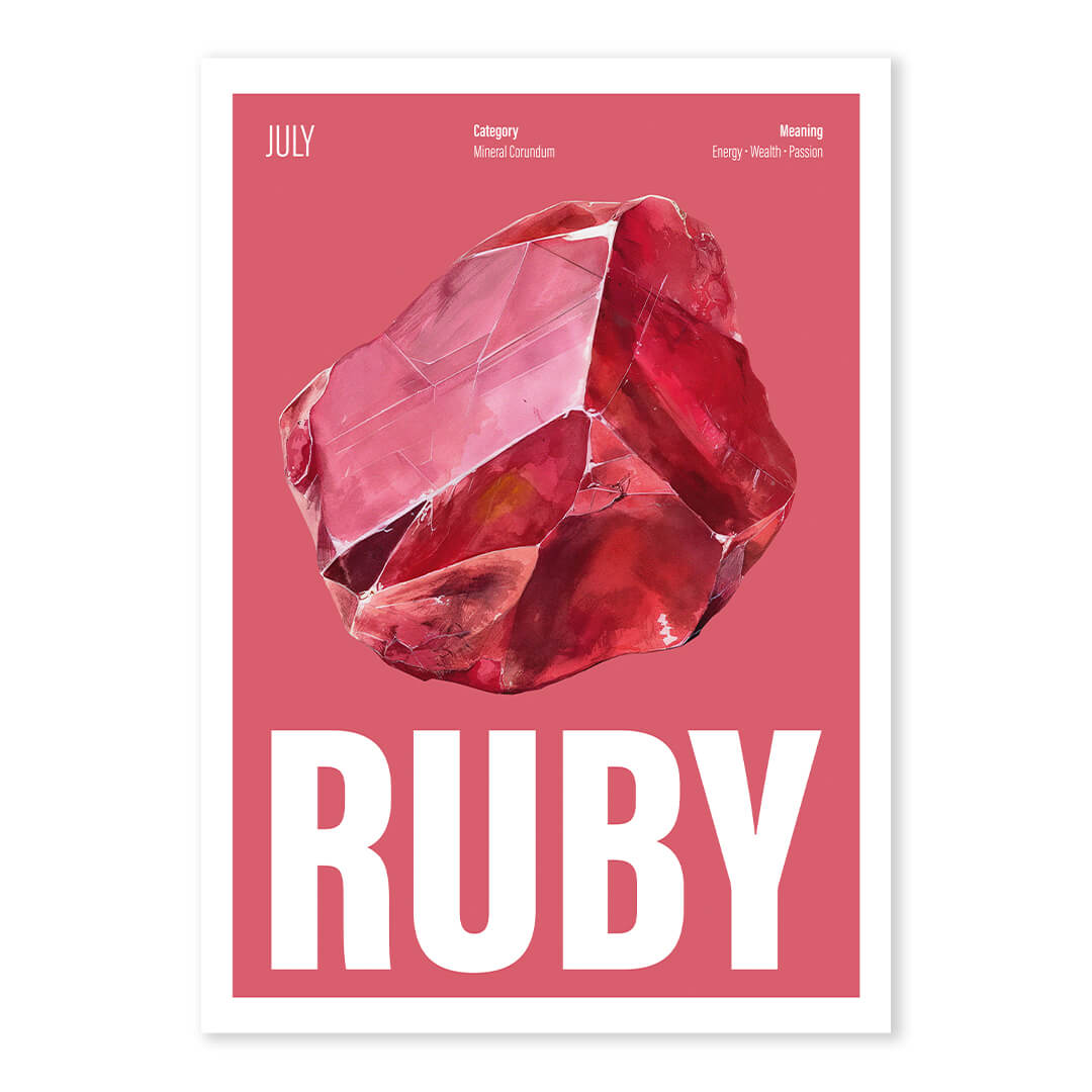 JULY BIRTHSTONE PRINT