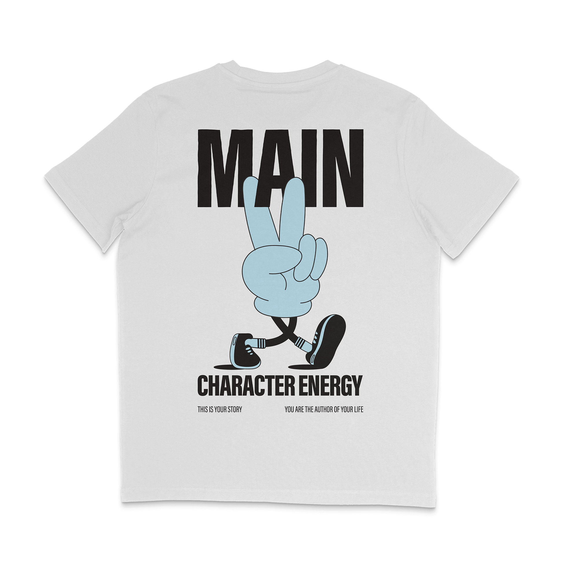 Main character energy tee in blue