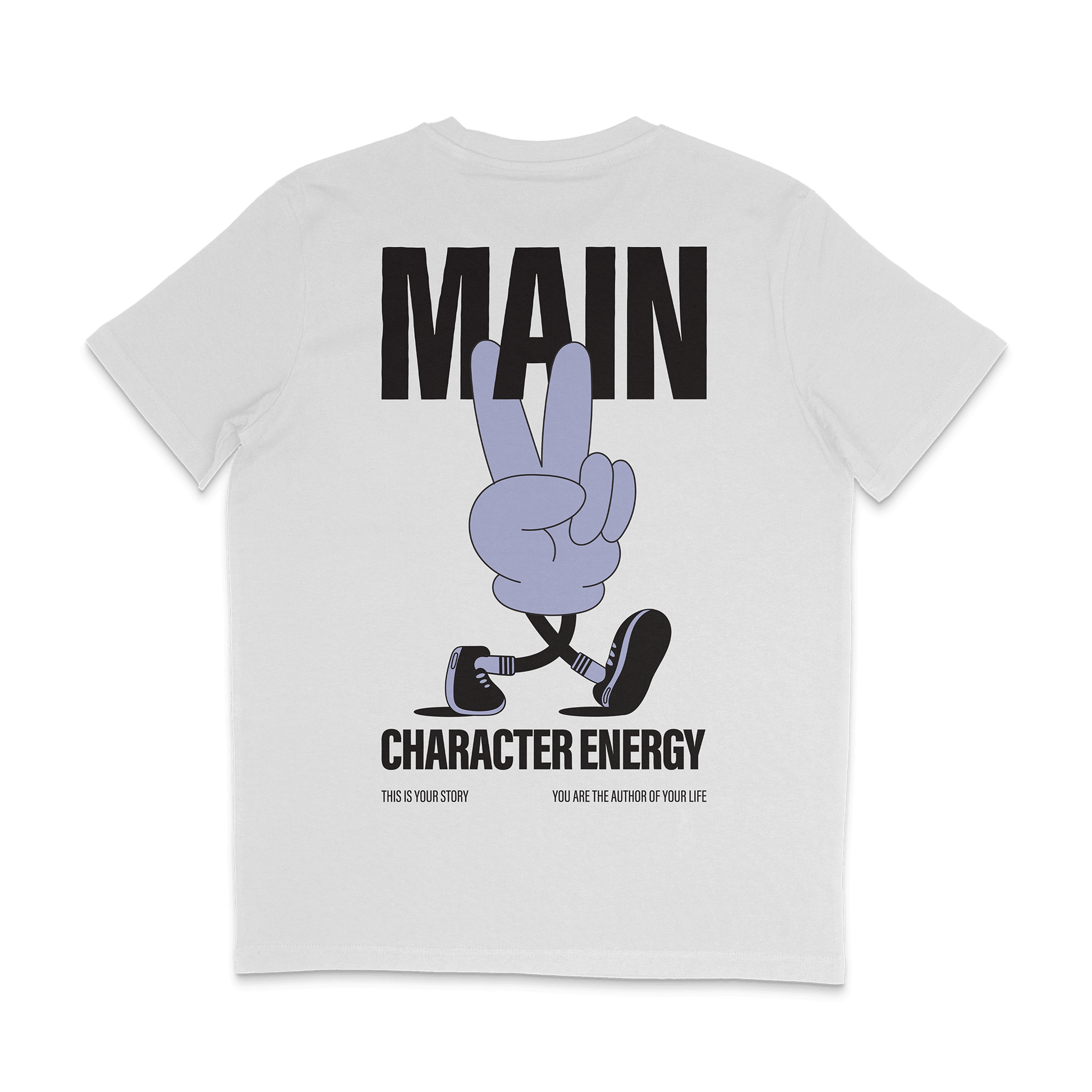 Main character energy t-shirt in purple