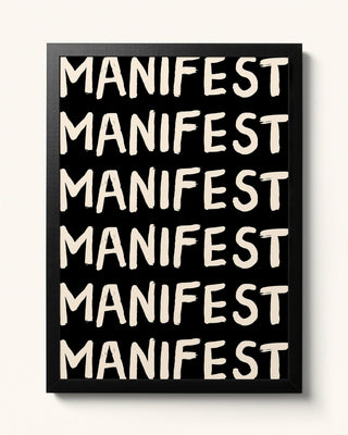 Manifest On Repeat - Art Print