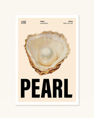 June Birthstone Pearl - Instant Art Print