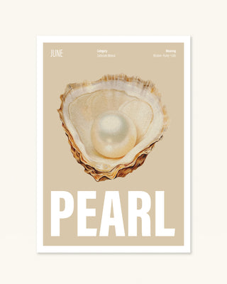 June Birthstone Pearl - Instant Art Print