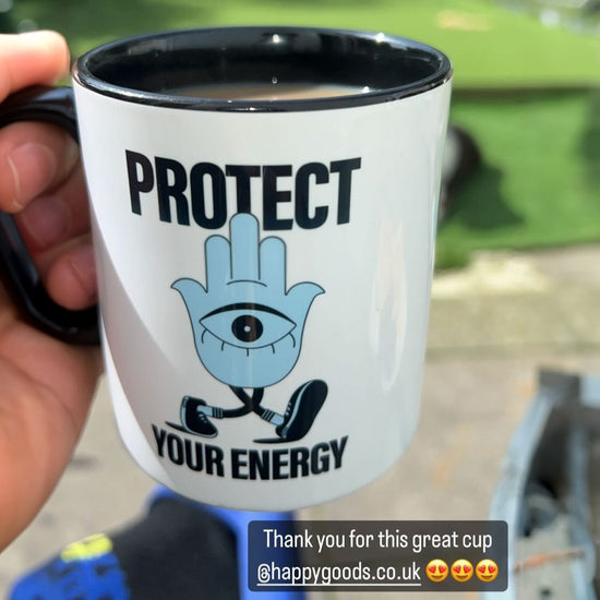 Protect your energy mental health mug