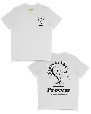 Trust the process t-shirt in black. Positive affirmations