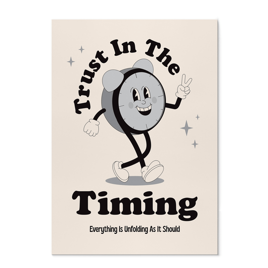 TRUST IN THE TIMING PRINT