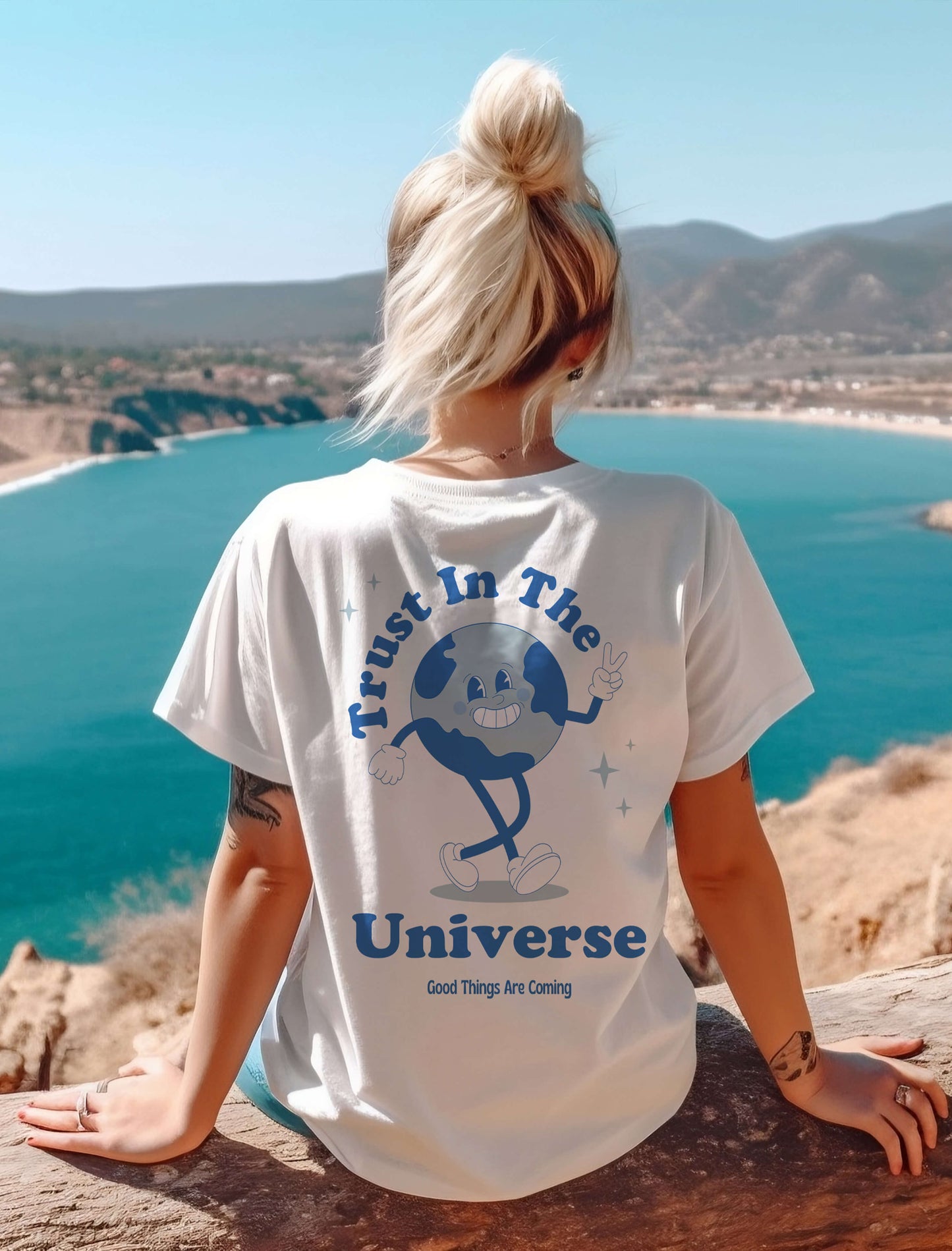 Trust in the universe tee, positive t-shirt, affirmation clothing