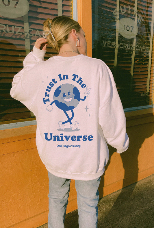 Trust in the universe sweater, positive sweatshirt, affirmation jumper