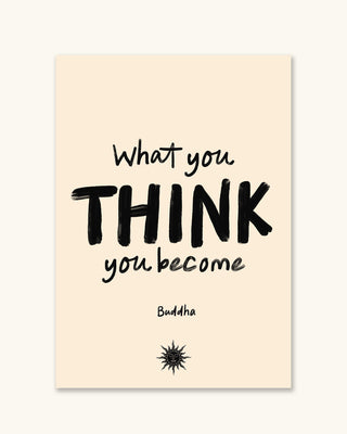 Buddha quote what you think you become