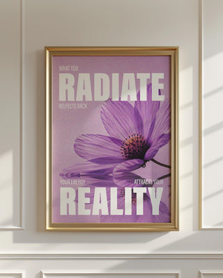 Your energy reflects back poster 