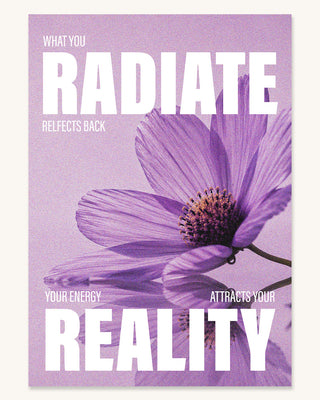 You attract your reality spiritual poster art print